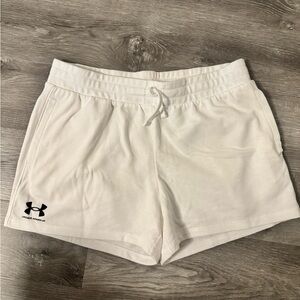 Under Armour Women's Rival Terry White Shorts